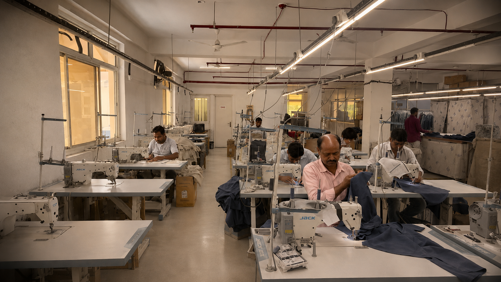 Vacker Exports production floor, Noida